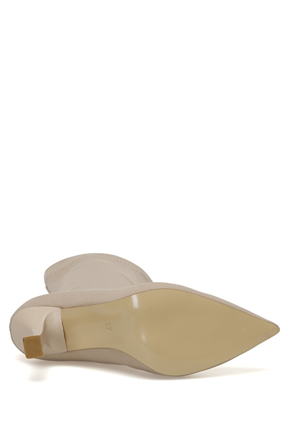 FERY 2PR Bej Kadın Topuklu Bot