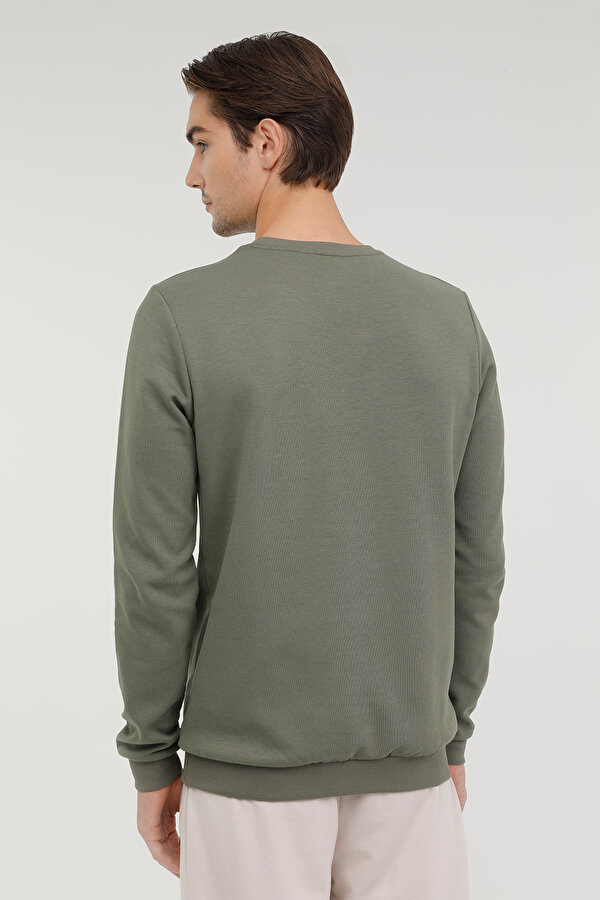 Lumberjack M-Sd4001 Aron Sweatshirt Хаки Мужчина Джемпер