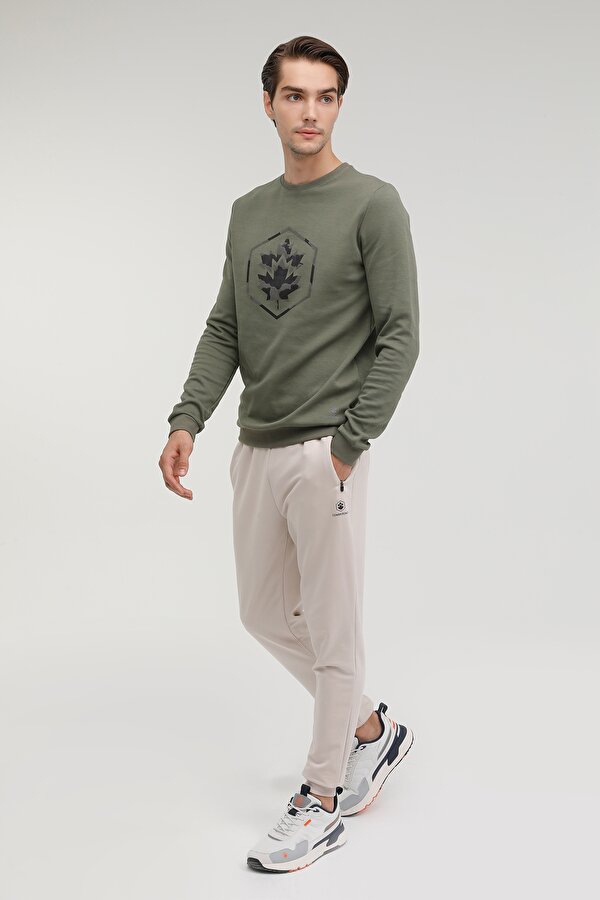 Lumberjack M-Sd4001 Aron Sweatshirt Хаки Мужчина Джемпер