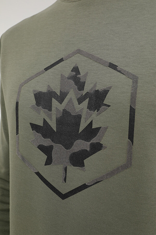 Lumberjack M-Sd4001 Aron Sweatshirt Хаки Мужчина Джемпер