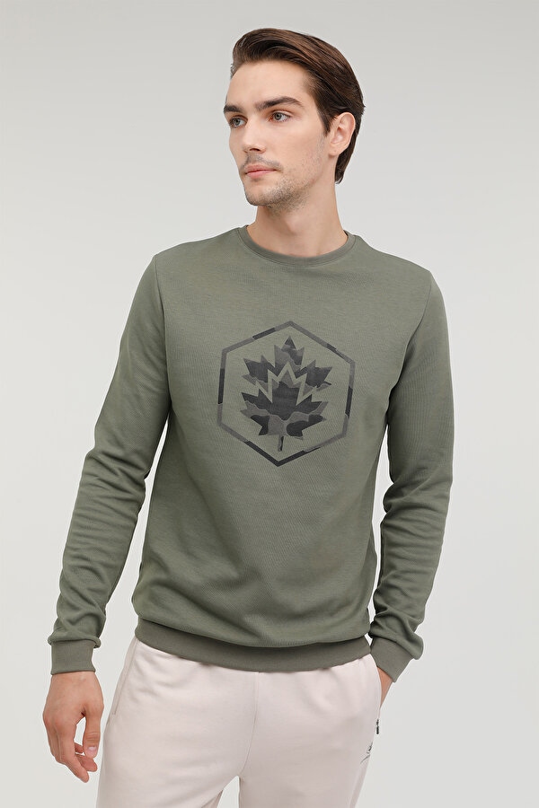 Lumberjack M-Sd4001 Aron Sweatshirt Хаки Мужчина Джемпер