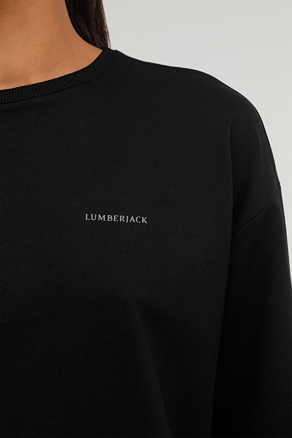 W-SN79 BASIC C NECK SWEAT BLACK Woman 060