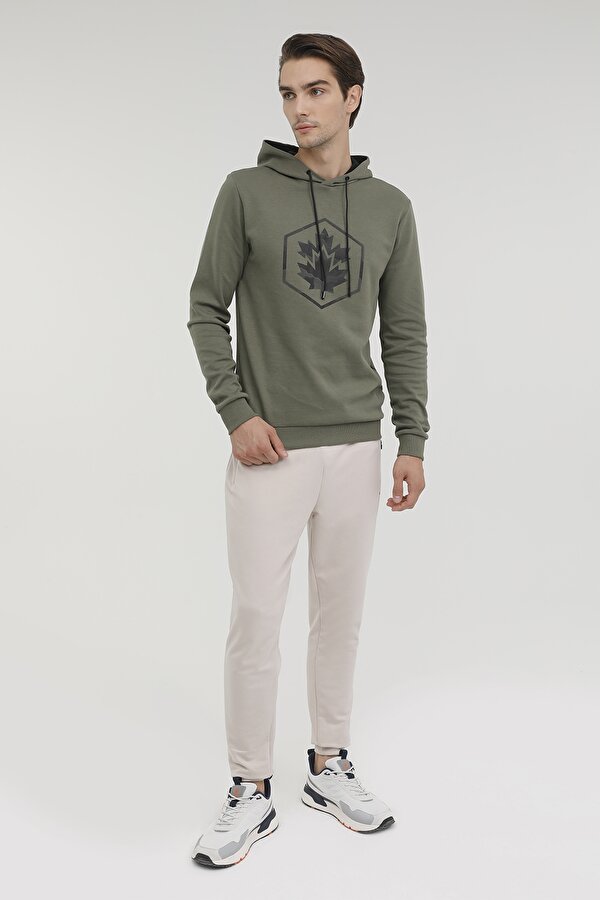 M-SD4004 ARON LOGO HOODIE KHAKI Man 449