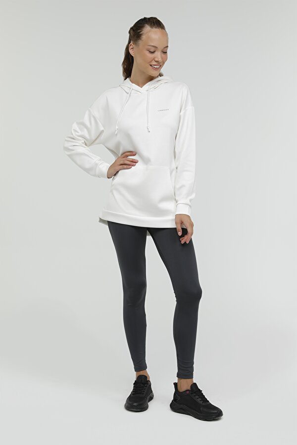 W-CT664 LUNA LONG HOODIE ECRU Woman 449