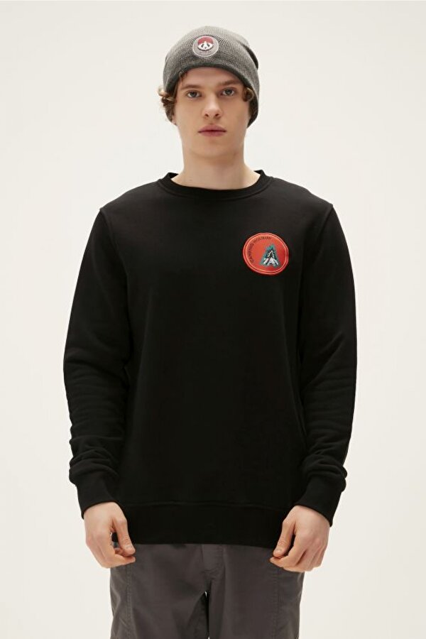 Bonfıre Crewneck Nıght Erkek Siyah Sweatshırt 22.02.12.008