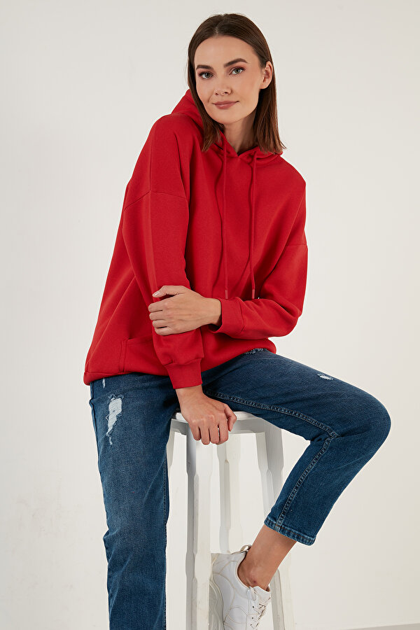 Bayan Sweat 5863854 KIRMIZI