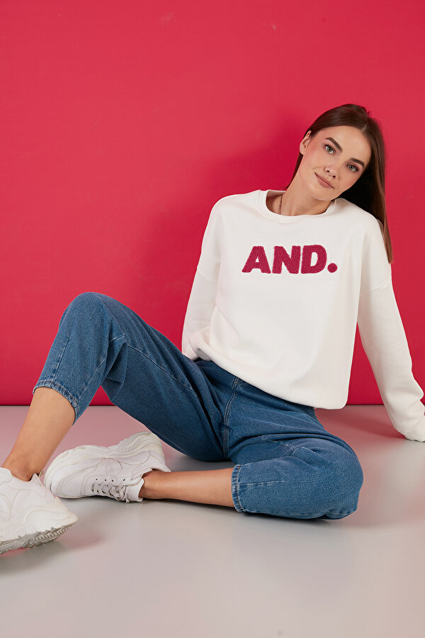 Bayan Sweat 5864880 BEYAZ