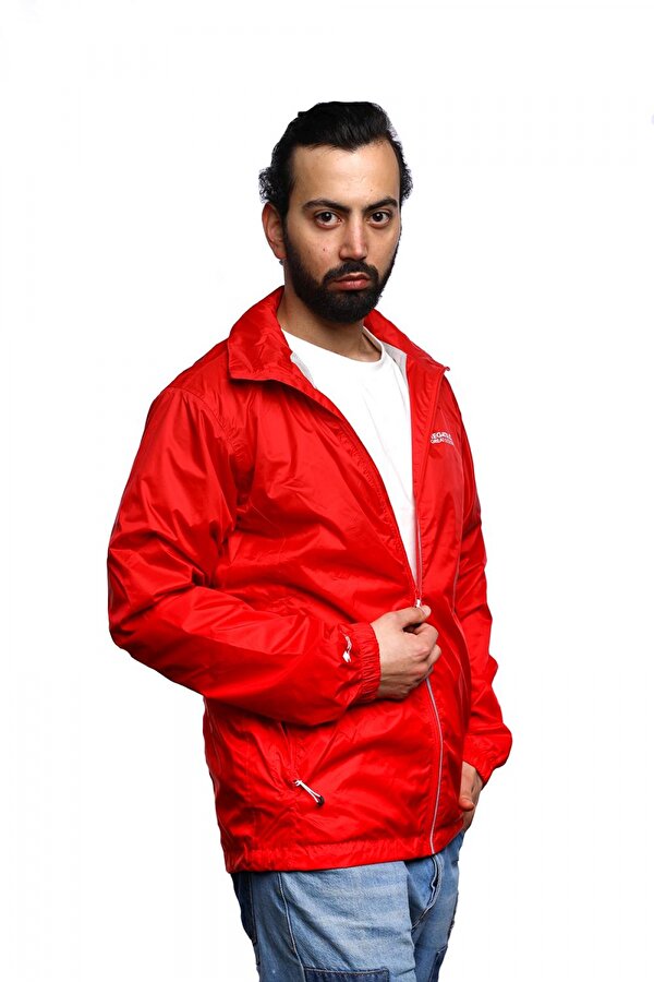 Lyle IV Erkek Yağmurluk-KIRMIZI