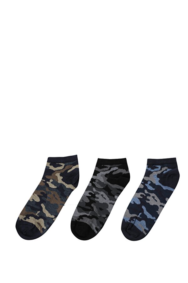 Lumberjack Kamuflaj 3Lu Patik 2Pr Синий 008 Мужчина Носки Пинетки