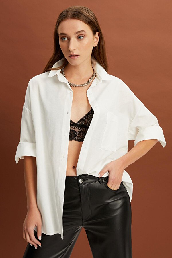 ALEXANDERGARDI OVERSİZE GÖMLEK (B21-47800)