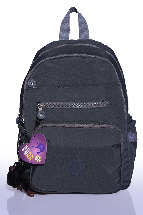 MEGA-259  Kadın Klinkır Sırt Çantası K.GRİ