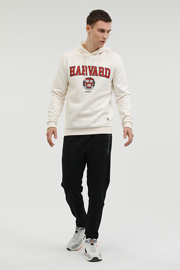 M-HARVARD LOGO HOODIE 2PR ECRU Man 449