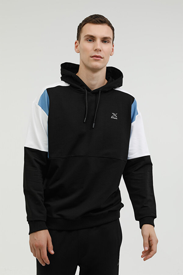 M-CGK20 SANTOS HOODIE 2PR Siyah Erkek Sweatshirt