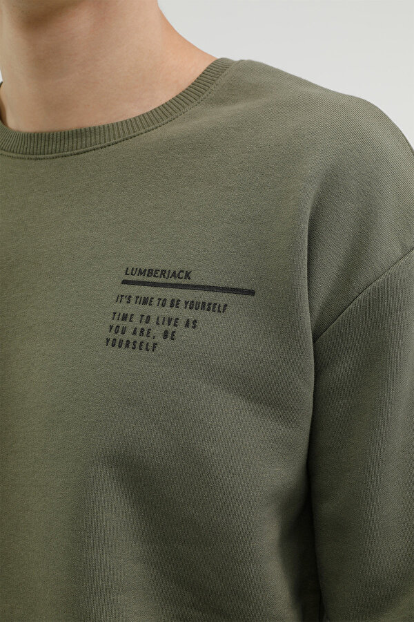 Lumberjack M-Michael Sweatshirt 2Pr Хаки Мужчина Джемпер