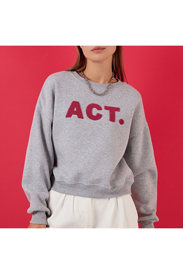 Bayan Sweat 5864879 GRİ