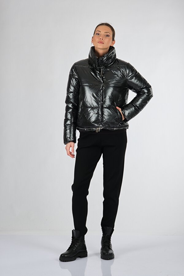 Siyah Kadın Mont TR8208-S