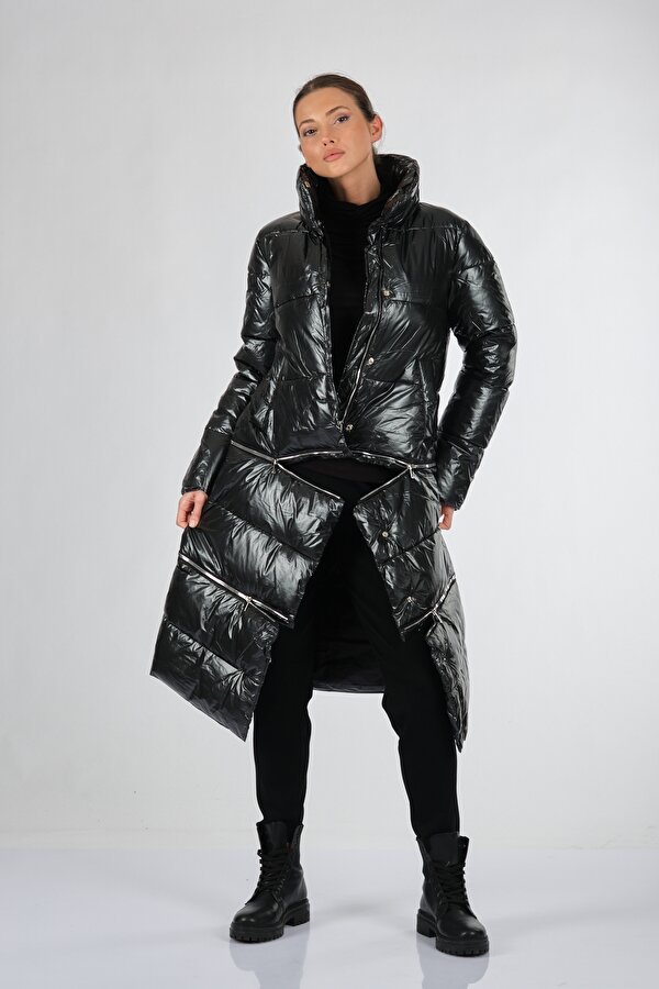 Siyah Kadın Mont TR8208-S