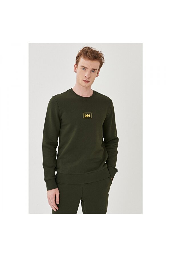 Bisiklet Yaka Erkek Sweatshirt