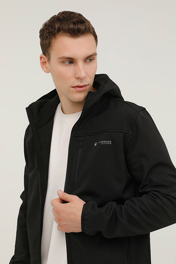Lumberjack M-Gt16 Basic Softshell 2P Черный Мужчина Софтшелл Куртка