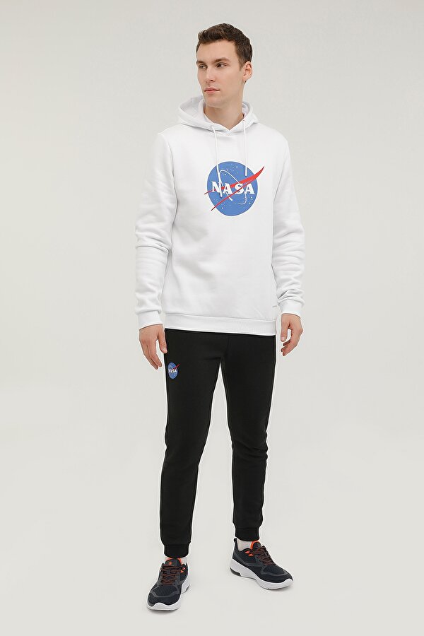 M-NASA LOGO HOODIE 2PR WHITE Man 449