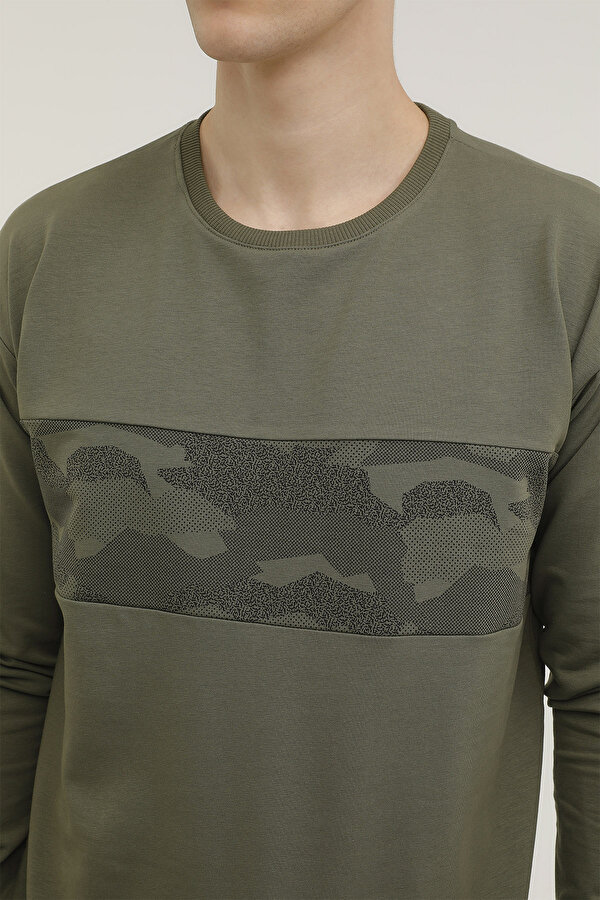 M-CGK31 DUNCAN SWEATSHIRT KHAKI Man 060