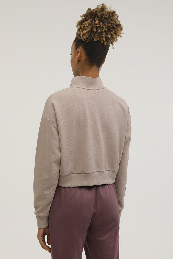 W-GF40 BENA HALF ZIP SWEA MINK Woman 060