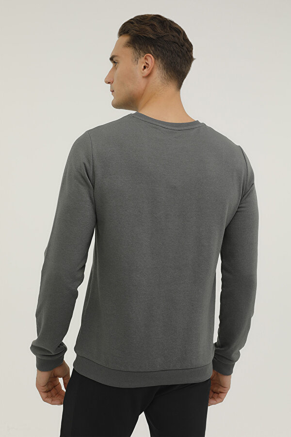 M-CGK62 RUSH SLOGAN SWEAT ANTHRACITE Man 060