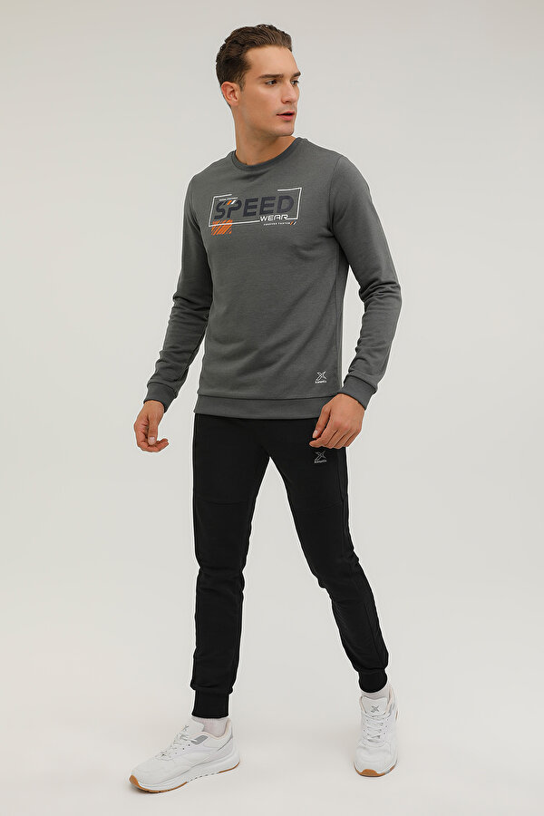 M-CGK62 RUSH SLOGAN SWEAT ANTHRACITE Man 060