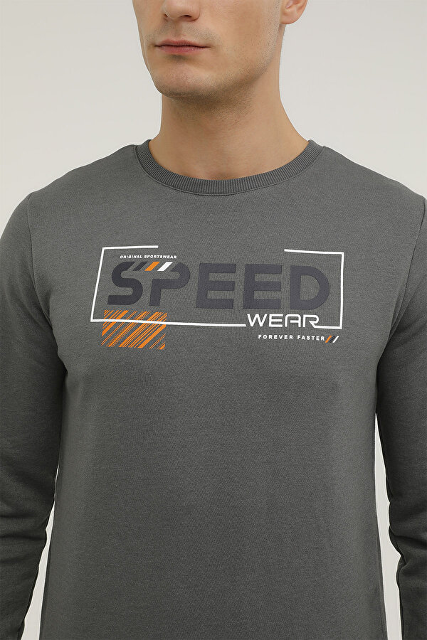 M-CGK62 RUSH SLOGAN SWEAT ANTHRACITE Man 060