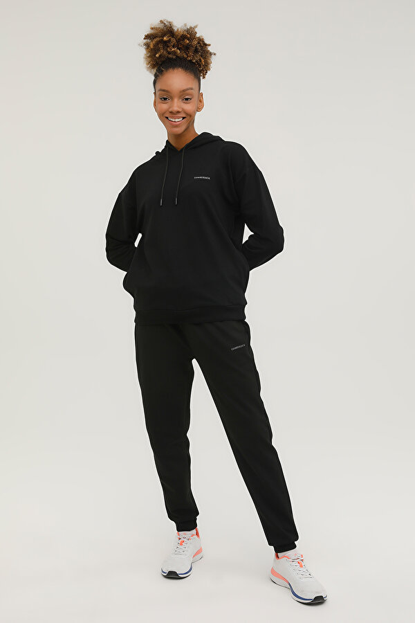 W-SN80 BASIC HOODIE 2PR BLACK Woman 449