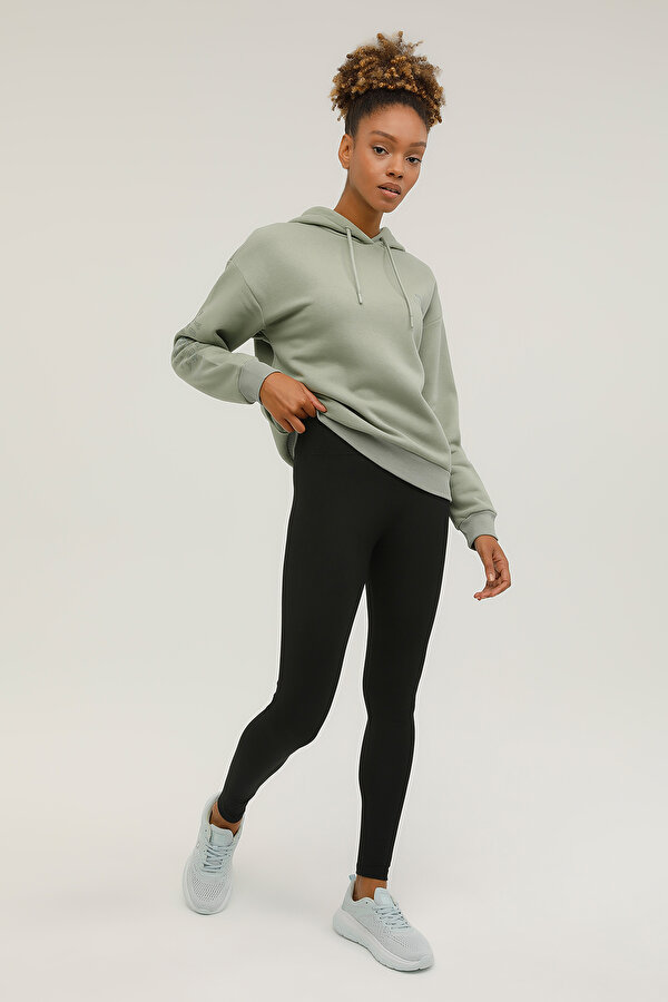 Lumberjack W-Ct641 Basic Sardonlu Ta Черный Женщина Леггинсы