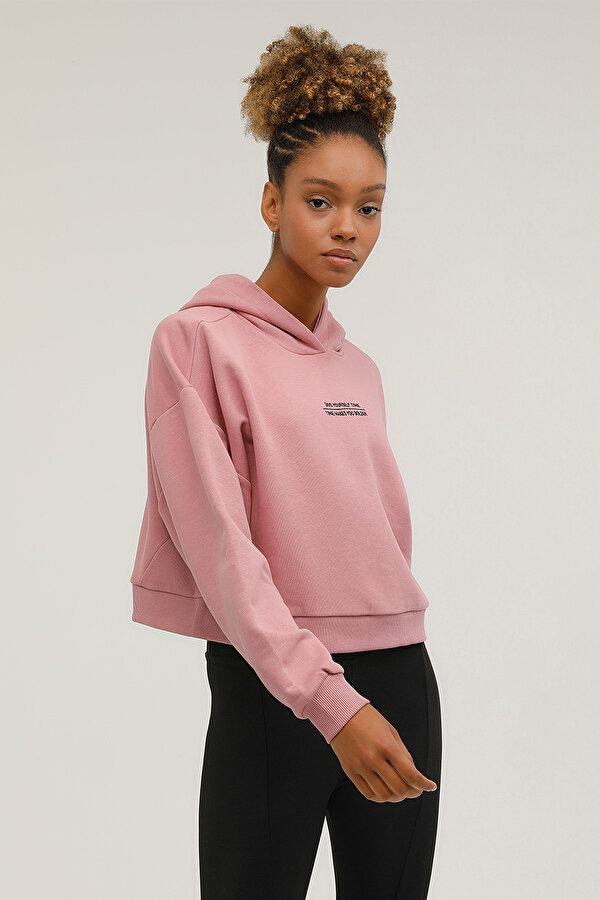 W-GF200 EVA HOODIE 2PR Pembe Kadın Sweatshirt