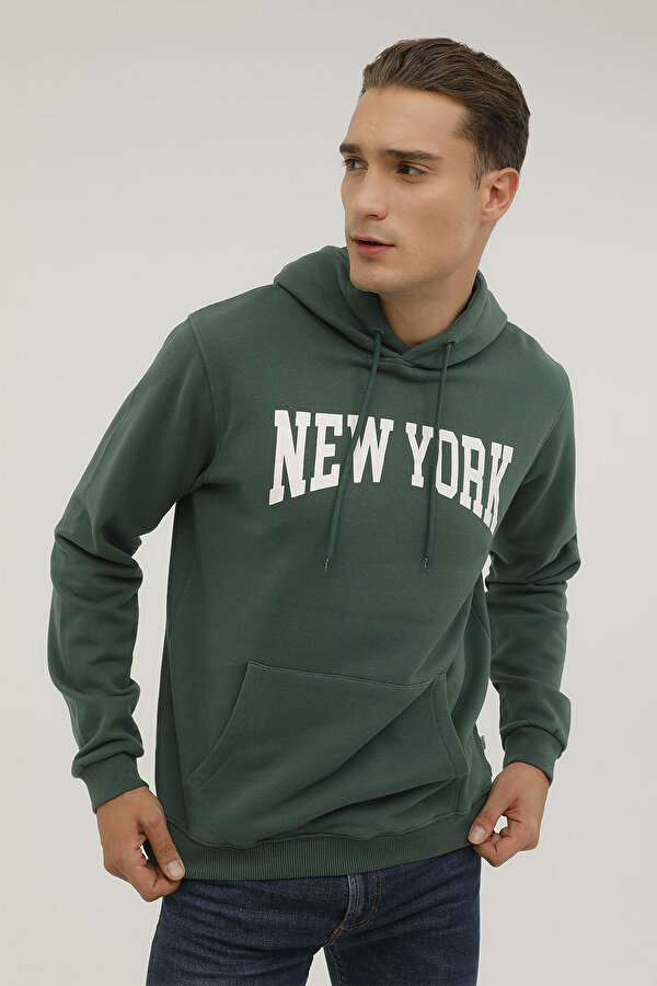 MEN KAPŞ. SWEAT-10 Yeşil Erkek Sweatshirt