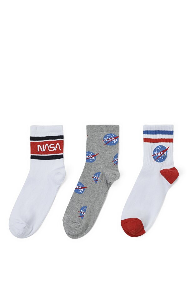 NASA 3LU KISA SOKET 2PR WHITE Man 033