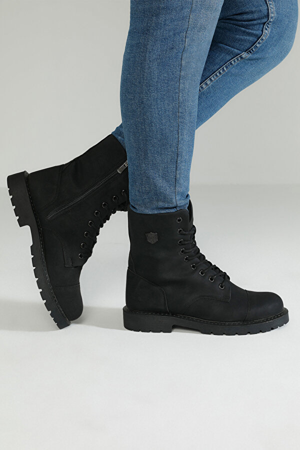 Kinetix Suarez 2Pr Black Man Biker Boots