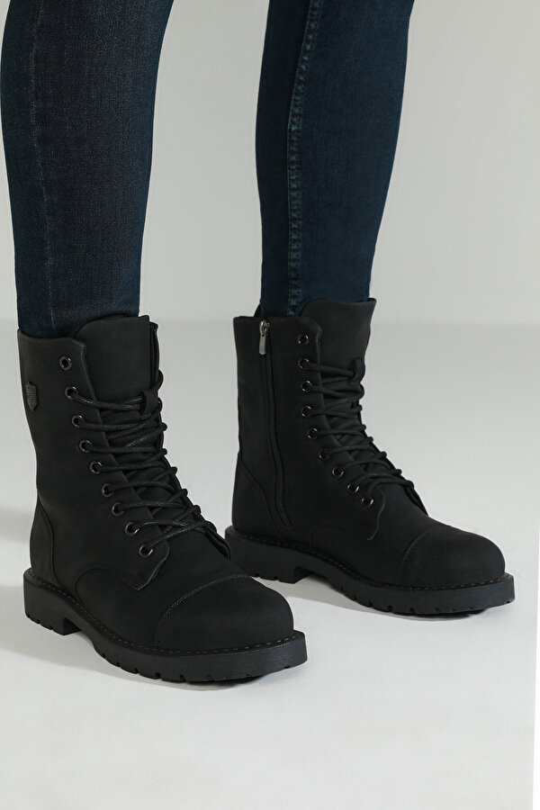 Kinetix Suarez 2Pr Black Man Biker Boots