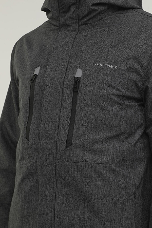 Lumberjack M-Sn4 Marco Coat 2Pr Серый 017 Мужчина Длинная Куртка