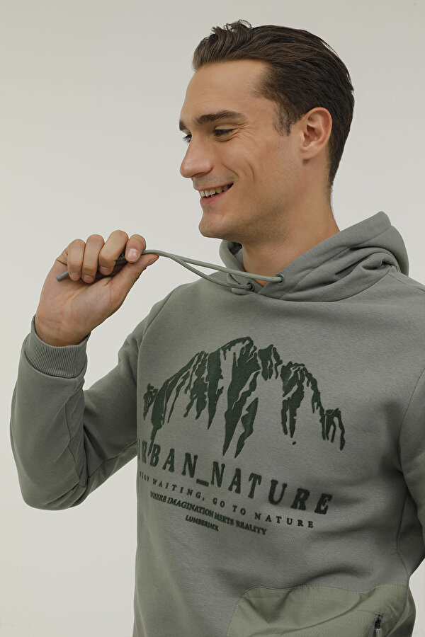 M-CG557 NATURE HOODIE 2PR KHAKI Man 449