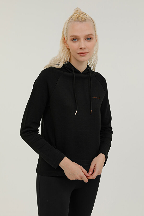 Lumberjack W-Sdl512 Bianca Hoodie 2P Черный Женщина Толстовка С Капюшоном