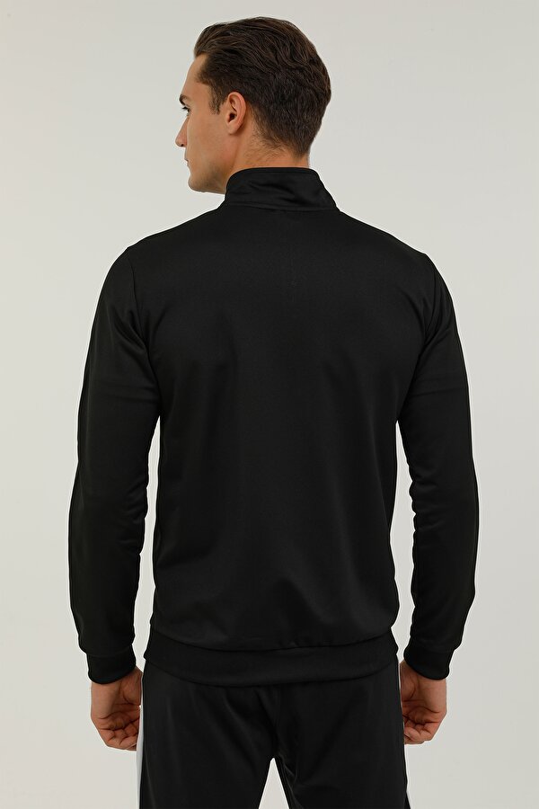 Lumberjack M-Cg521 Retron Track Top Черный Мужчина Толстовка На Молнии