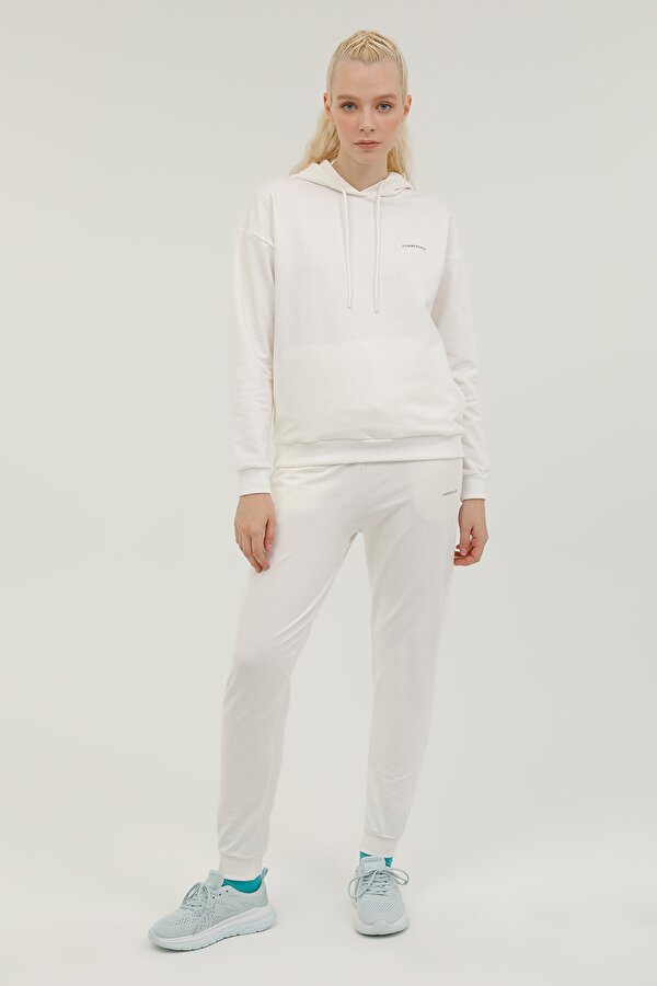 W-SN80 BASIC HOODIE 2PR ECRU Woman 449