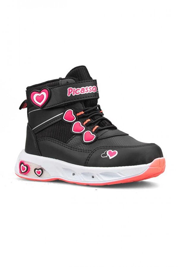 096F Deri Kız Çocuk Sneaker Bot