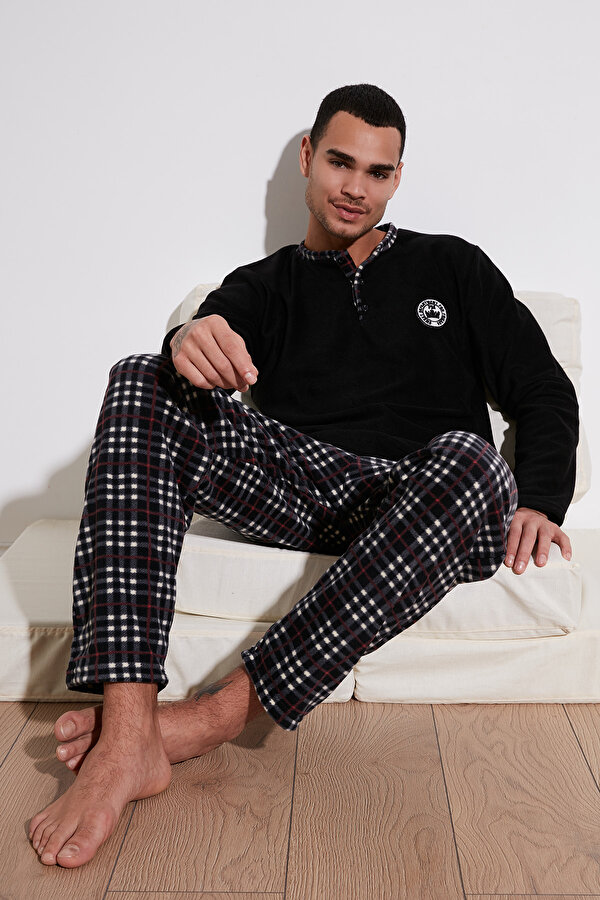 Erkek Pijama Takımı 6096100 SİYAH