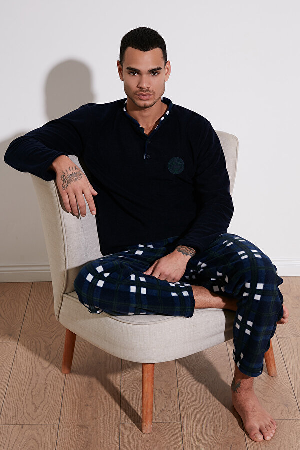 Erkek Pijama Takımı 6096100 LACİVERT