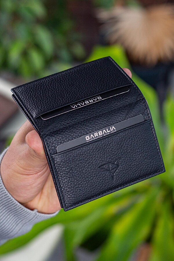 Vera Hakiki Deri Minimal Kartlık Siyah