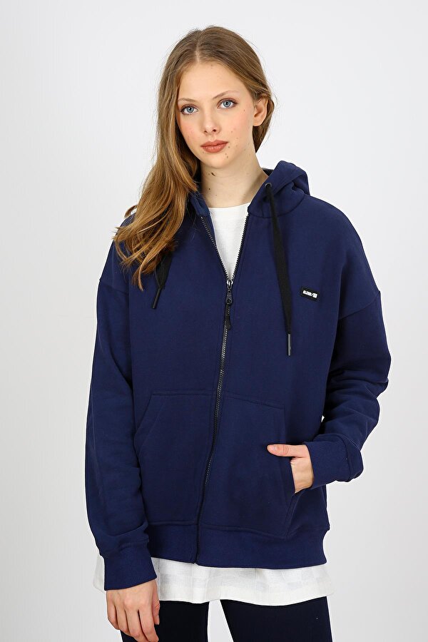 ALEXANDERGARDI FERMUARLI KAPÜŞONLU SWEATSHİRT (B22-75300)