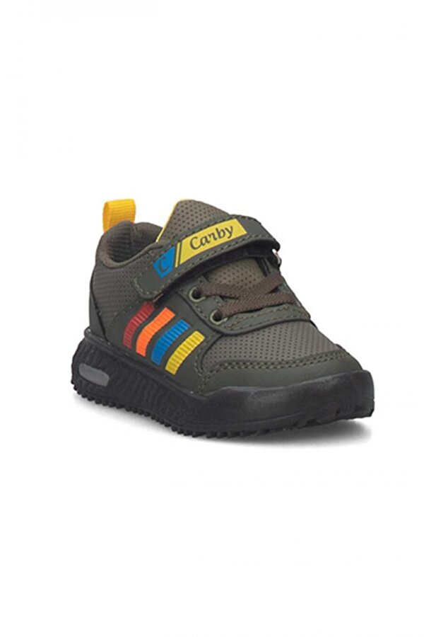 2019 Deri Işıklı Sneakers Bebe Spor Ayakkabı