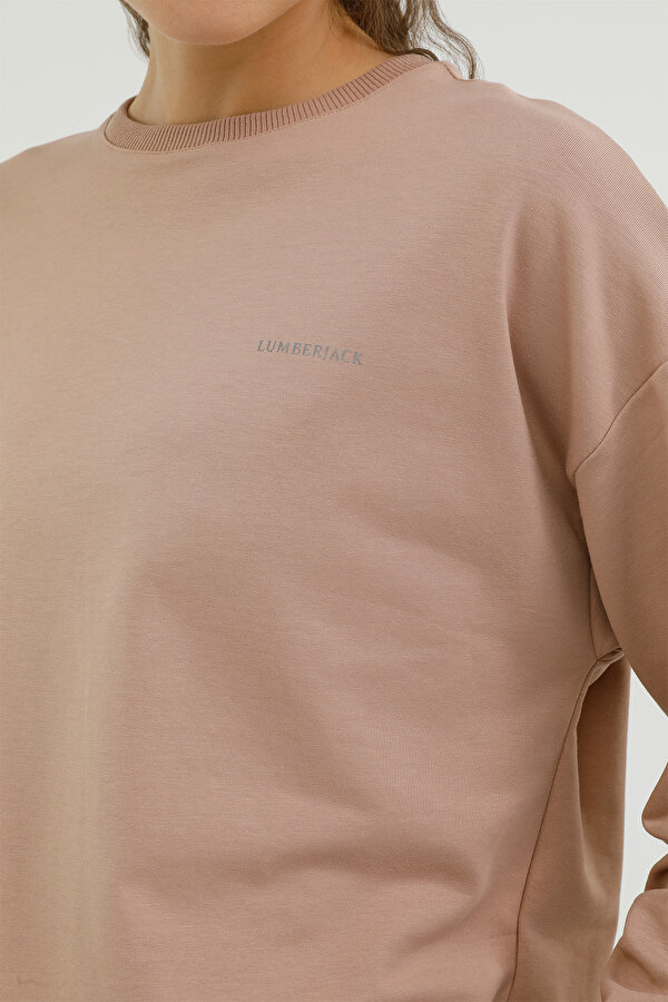 W-SN79 BASIC C NECK SWEAT POWDER Woman 060