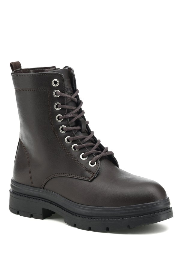 Kinetix Ginnifer 1Pr Brown Woman Military Boots