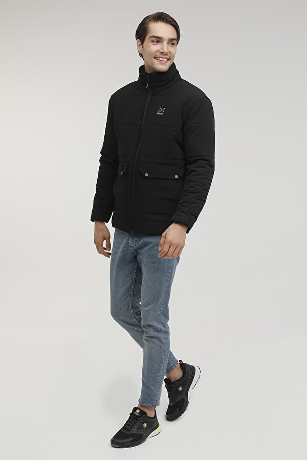 Kinetix M-Alger Coat 2Pr Black Man Short Coat